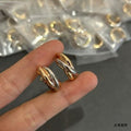 Cartier Love Harmonie Sculptural Hoop Earrings