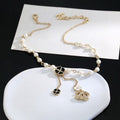 CHANEL Rosalie Pearl Charm Chain Necklace
