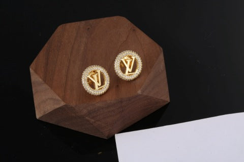 Louis Vuitton Radiant Monogram Halo Stud Earrings