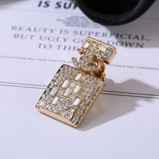 CHANEL Amara Fragrance Bottle Statement Brooch