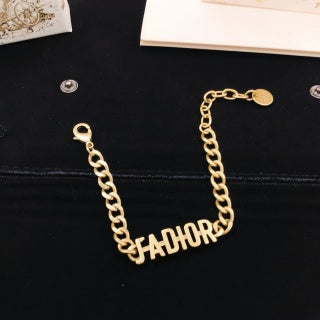 Dior Chaîne Alphabet Charm Bracelet