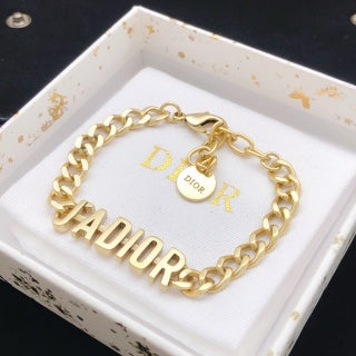 Dior Chaîne Alphabet Charm Bracelet