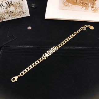 Dior Chaîne Alphabet Charm Bracelet