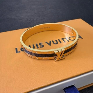 Louis Vuitton Crystal Edge Monogram Bangle Bracelet