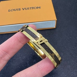 Louis Vuitton Crystal Edge Monogram Bangle Bracelet