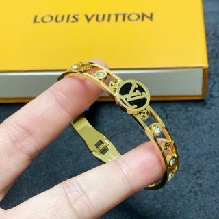 Louis Vuitton Signature Medallion Charm Bangle Bracelet