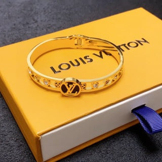 Louis Vuitton Signature Medallion Charm Bangle Bracelet