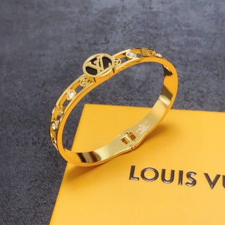 Louis Vuitton Signature Medallion Charm Bangle Bracelet