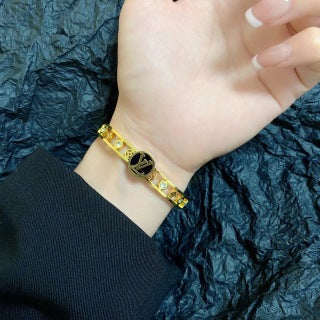 Louis Vuitton Signature Medallion Charm Bangle Bracelet