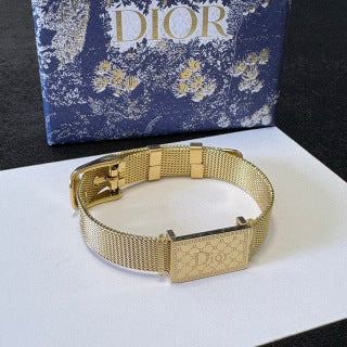 Dior Signature Mesh Plaque Bracelet