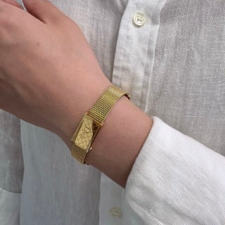 Dior Signature Mesh Plaque Bracelet