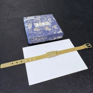 Dior Signature Mesh Plaque Bracelet