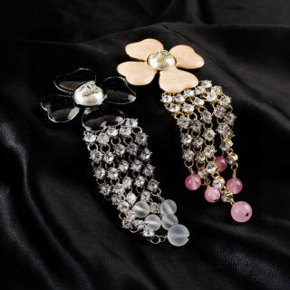 CHANEL Fiorenza Crystal Bloom Tassel Brooch