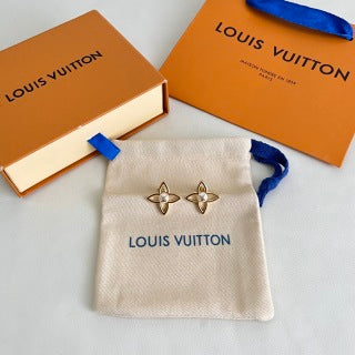 Louis Vuitton Blossom Petal Crystal Stud Earrings
