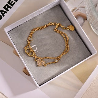 Dior Lumière Heart Pavé Bracelet