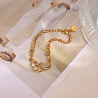 Dior Lumière Heart Pavé Bracelet