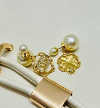 Dior Perle Harmonie Charm Earrings