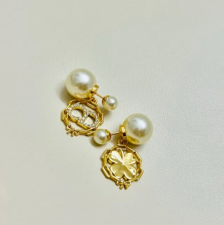 Dior Perle Harmonie Charm Earrings