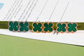 Van Cleef & Arpels Emerald Garden Clover Stud Earrings
