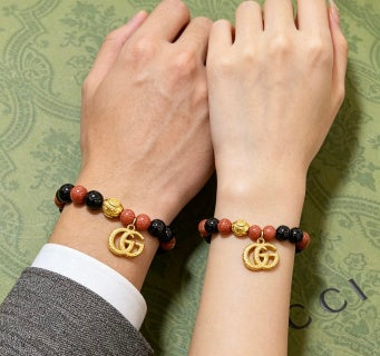 Gucci GG Bead Charm Bracelet