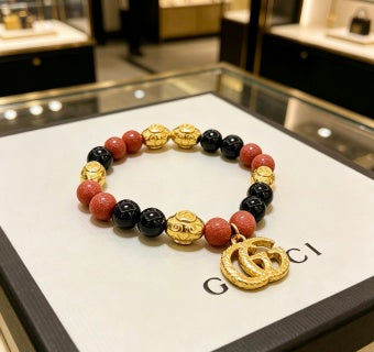 Gucci GG Bead Charm Bracelet
