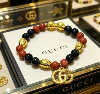 Gucci GG Bead Charm Bracelet