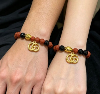 Gucci GG Bead Charm Bracelet