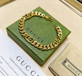Gucci Interlocking G Double Link Chain Bracelet