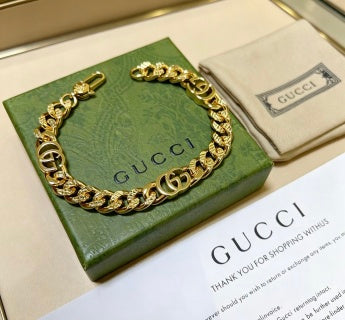 Gucci Interlocking G Double Link Chain Bracelet