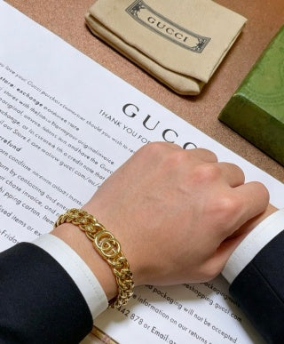 Gucci Interlocking G Double Link Chain Bracelet