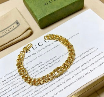Gucci Interlocking G Double Link Chain Bracelet