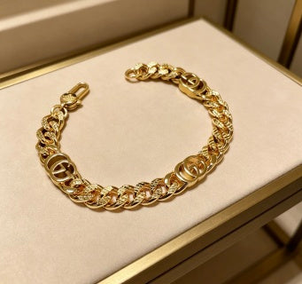Gucci Interlocking G Double Link Chain Bracelet
