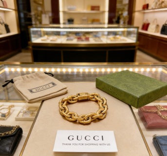 Gucci Chunky Interlocking Link Chain Bracelet