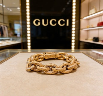 Gucci Chunky Interlocking Link Chain Bracelet