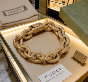 Gucci Chunky Interlocking Link Chain Bracelet