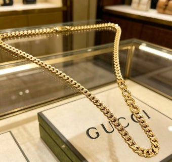 Gucci GG Interlocking Link Chain Necklace