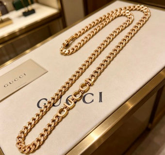 Gucci GG Interlocking Link Chain Necklace