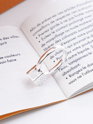 Louis Vuitton Padlock Texture Silver Ring