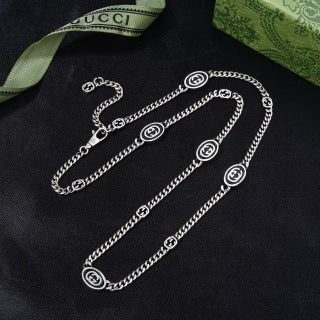 Gucci Interlocking G Medallion Chain Necklace