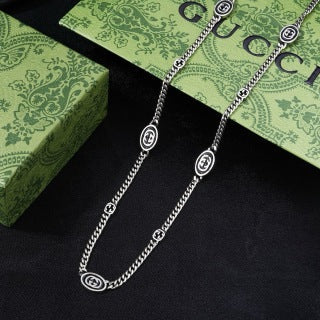 Gucci Interlocking G Medallion Chain Necklace