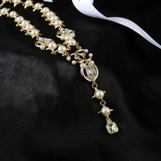 CHANEL Rosamond Pearl Garden Pendant Necklace