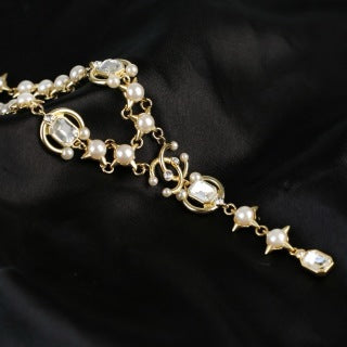 CHANEL Rosamond Pearl Garden Pendant Necklace