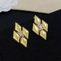 Louis Vuitton Geometric Blossom Diamond Stud Earrings