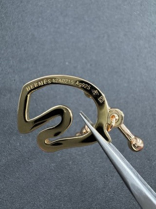 Hermès Antique Horse Arc Charm Earrings