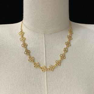 Louis Vuitton Blossom Lace Link Necklace