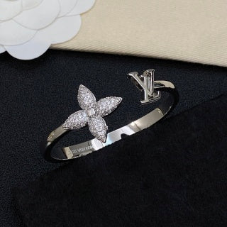 Louis Vuitton Blossom Butterfly Pavé Cuff Bracelet