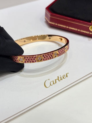 CARTIER Celestia Rainbow Pavé Bangle