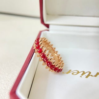 CARTIER Ravina Ruby Spike Ring