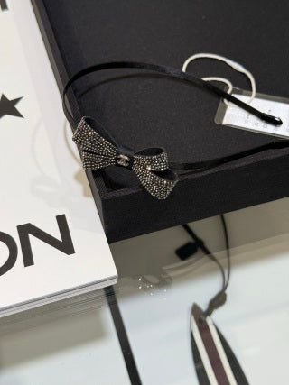 Chanel Elegant Crystal Ribbon Headband