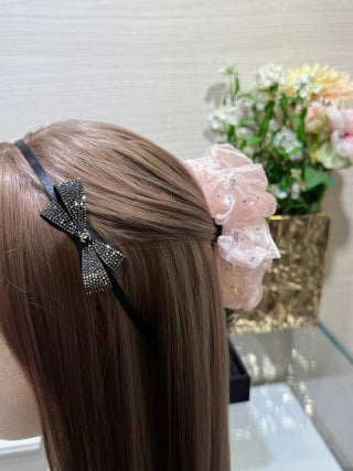 Chanel Elegant Crystal Ribbon Headband